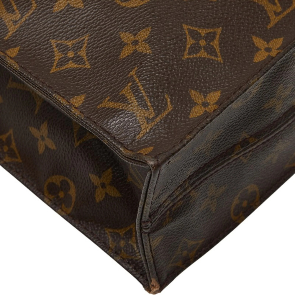 LOUIS VUITTON Authentic Brown Monogram Leather Tote Bag - Picture 7 of 12